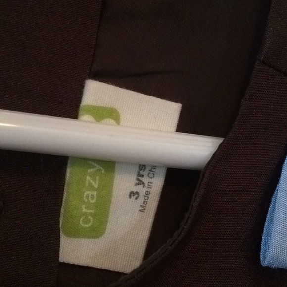 Girls Dress by Crazy8 Brown with Blue 3t - Picture 4 of 4